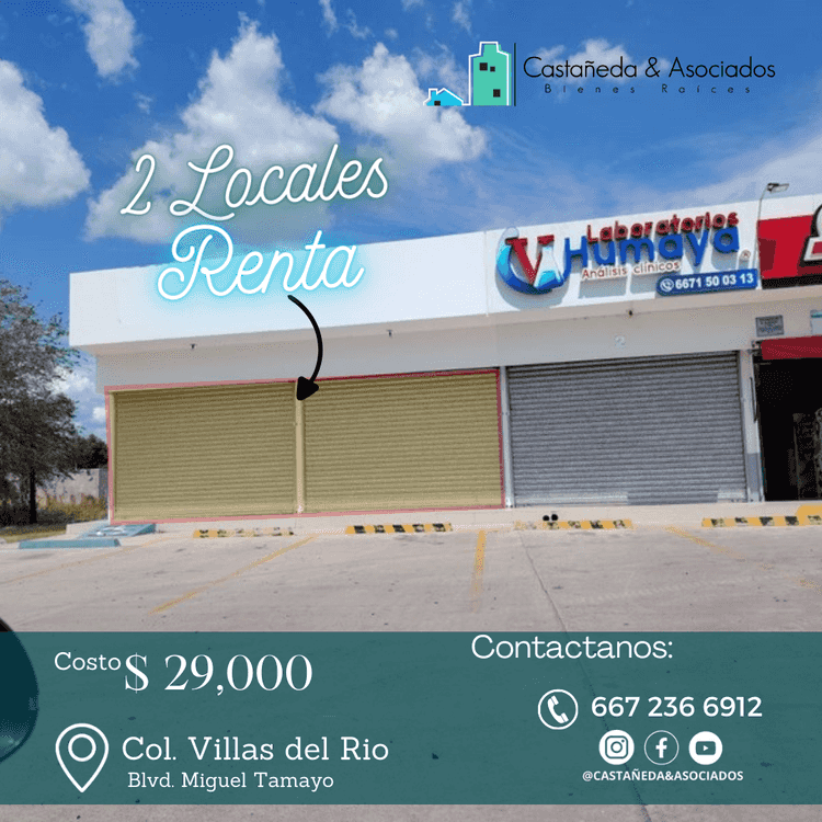 local comercial en renta miguel tamayo espinoza de los monteros villas del rio elite culiacan sinaloa pNIWS4N